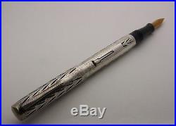 Sterling Silver Filigree Bay Leaf Overlay 494 Waterman Fountain Pen