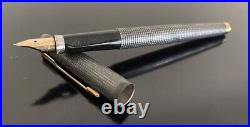 Sterling Silver Parker F Fountain Pen 14K Gold Fine Nib