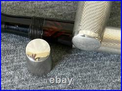 Sterling Silver Piston Filled Fountain Pen Flexible Nib