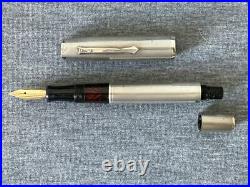 Sterling Silver Piston Filled Fountain Pen Flexible Nib