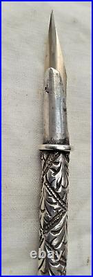 Sterling Silver Thick Body Nib Pen Vintage