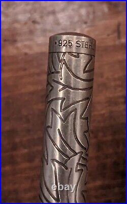 Sterling Silver Vintage Yard O Led Tiffany Fountain Pen with 18k nib