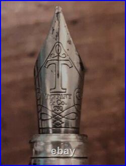 Sterling Silver Vintage Yard O Led Tiffany Fountain Pen with 18k nib