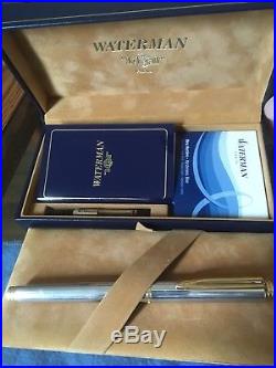 Sterling Silver and 18K Gold Waterman Fountain Pen