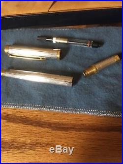 Sterling Silver and 18K Gold Waterman Fountain Pen