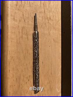 Sterling Silver fancy engraved vintage Fountain pen