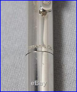 TIFFANY & CO 1837 Retractable Ballpoint Pen 925 Sterling Silver withBox and Refill