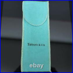TIFFANY & CO. Ballpoint Pen Sterling Silver 925 Blue with Pouch