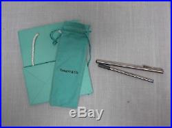 TIFFANY & CO ELSA PERETTI STERLING SILVER PEN With REFILL AND POUCH