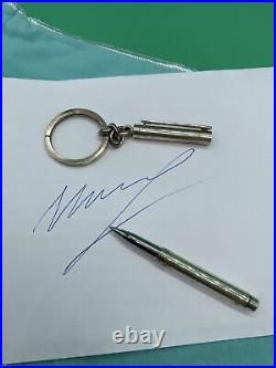 TIFFANY & CO. GERMANY Sterling 925 Vintage pen With Ring Key Chain