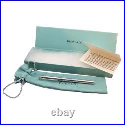 TIFFANY & CO. STERLING SILVER EXECUTIVE T-CLIP BALLPOINT PEN Excellent Read