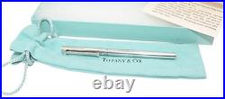 TIFFANY & CO. STERLING SILVER EXECUTIVE T-CLIP BALLPOINT PEN Excellent Read