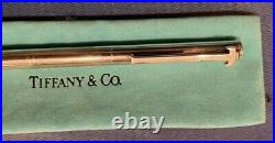TIFFANY & CO STERLING SILVER T-CLIP BALLPOINT PEN With BAG BOX