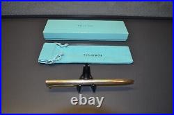 TIFFANY & CO Sterling. 925 Silver T Pocket Clip Pen Box & Bag w 2 Refills