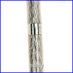 TIFFANY & CO Sterling Silver, Diamond Weave Logo Ballpoint/Agenda Pen (nu)