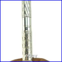 TIFFANY & CO Sterling Silver, Diamond Weave Logo Ballpoint/Agenda Pen (op)