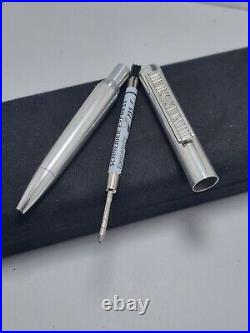 TIFFANY& CO. Sterling Silver Roman Numeral Ballpoint Pen Atlas Collection