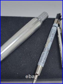 TIFFANY& CO. Sterling Silver Roman Numeral Ballpoint Pen Atlas Collection