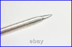TIFFANY & CO Sterling Silver & T Clip, Geo Pattern Ballpoint Pen (mp)