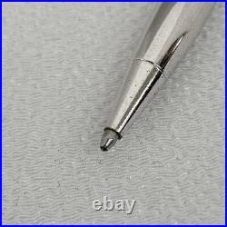 TIFFANY & CO. T Clip Sterling Silver 925 Ballpoint Pen In Black Authentic
