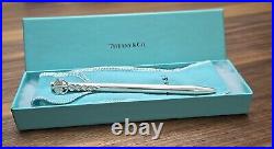 TIFFANY & CO. VINTAGE. 925 Sterling Silver Caduceus Pen WithOriginal Box/Pouch/ink