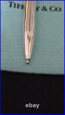 TIFFANY & CO. VINTAGE. 925 Sterling Silver Caduceus Pen WithOriginal Box/Pouch/ink