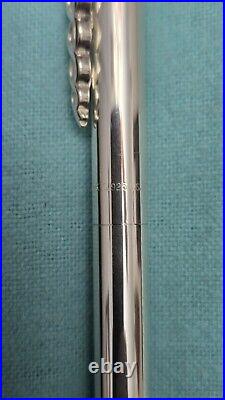 TIFFANY & CO. VINTAGE. 925 Sterling Silver Caduceus Pen WithOriginal Box/Pouch/ink