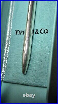 TIFFANY & CO. VINTAGE. 925 Sterling Silver Caduceus Pen WithOriginal Box/Pouch/ink