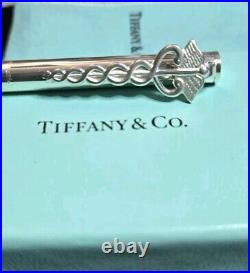 TIFFANY & CO. VINTAGE. 925 Sterling Silver Caduceus Pen WithOriginal Box/Pouch/ink