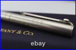 TIFFANY & CO Vintage Sterling Silver T-Clip Ladies Ballpoint Pens TIFFANY Case