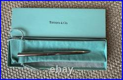 TIFFANY & Co. 925 Sterling Silver T-Clip Ballpoint Pen with Pouch & Box