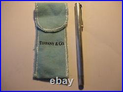 TIFFANY & Co. Fountain Pen T-Clip Sterling Silver 14K Tip Used