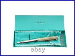 TIFFANY&Co. Sterling Silver 925 Ballpoint Pen withBox&Storage Mint Condition