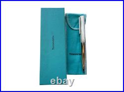 TIFFANY&Co. Sterling Silver 925 Ballpoint Pen withBox&Storage Mint Condition