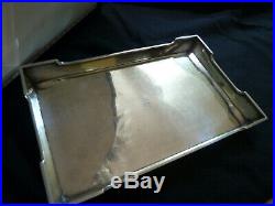 TIFFANY & Co Sterling Silver Art Nouveau Double Inkwell & Pen Tray Stand