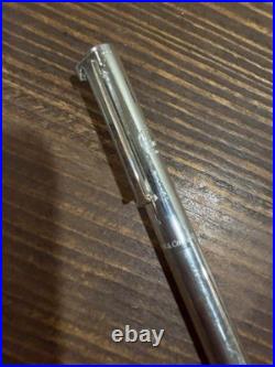 TIFFANY & Co Sterling Silver Retractable Ballpoint Pen-Signature T Clip withPouch