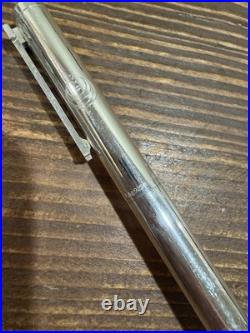 TIFFANY & Co Sterling Silver Retractable Ballpoint Pen-Signature T Clip withPouch