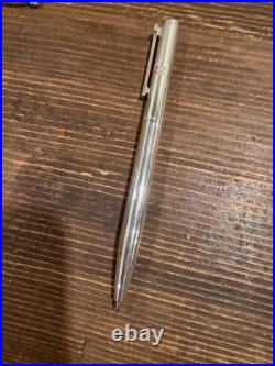 TIFFANY & Co Sterling Silver Retractable Ballpoint Pen-Signature T Clip withPouch