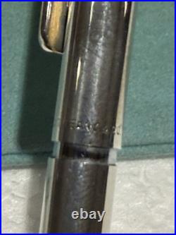 TIFFANY & Co. Vintage Flag Ballpoint Pen Silver 925