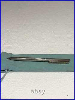 TIFFANY & Co. Vintage Flag Ballpoint Pen Silver 925