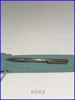 TIFFANY & Co. Vintage Flag Ballpoint Pen Silver 925