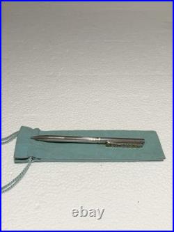 TIFFANY & Co. Vintage Flag Ballpoint Pen Silver 925
