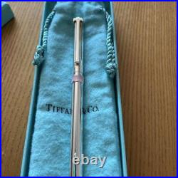 TIFFANY & Co classic Tiffany T grip ballpoint pen pink Sterling silver new