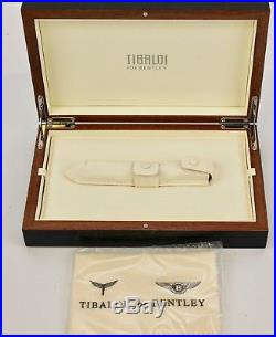 Tibaldi By Montegrappa For Bentley Mulsanne Burr Walnut Sterling Silver 44/90