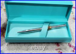 Tiffany & CO Ballpoint Pen Sterling silver with gold vermeil 5.3 long