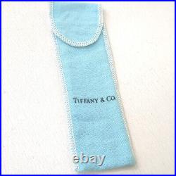 Tiffany & CO Sterling Silver T-clip Ballpoint Pen Blue Ink Vintage from Japan