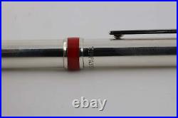 Tiffany & Co. 925 Silver Ballpoint Pen with Red Detailing (21.86g.)