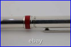Tiffany & Co. 925 Silver Ballpoint Pen with Red Detailing (21.86g.)