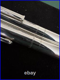 Tiffany & Co 925 Silver T-Clip Ball Point Pen and Pencil Set in Orig Box Vintage