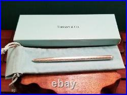 Tiffany & Co. 925 Sterling Silver Ballpoint Pen with Box & Dustbag Made in Germany